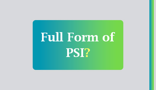 PSI POLICE FULL FORM