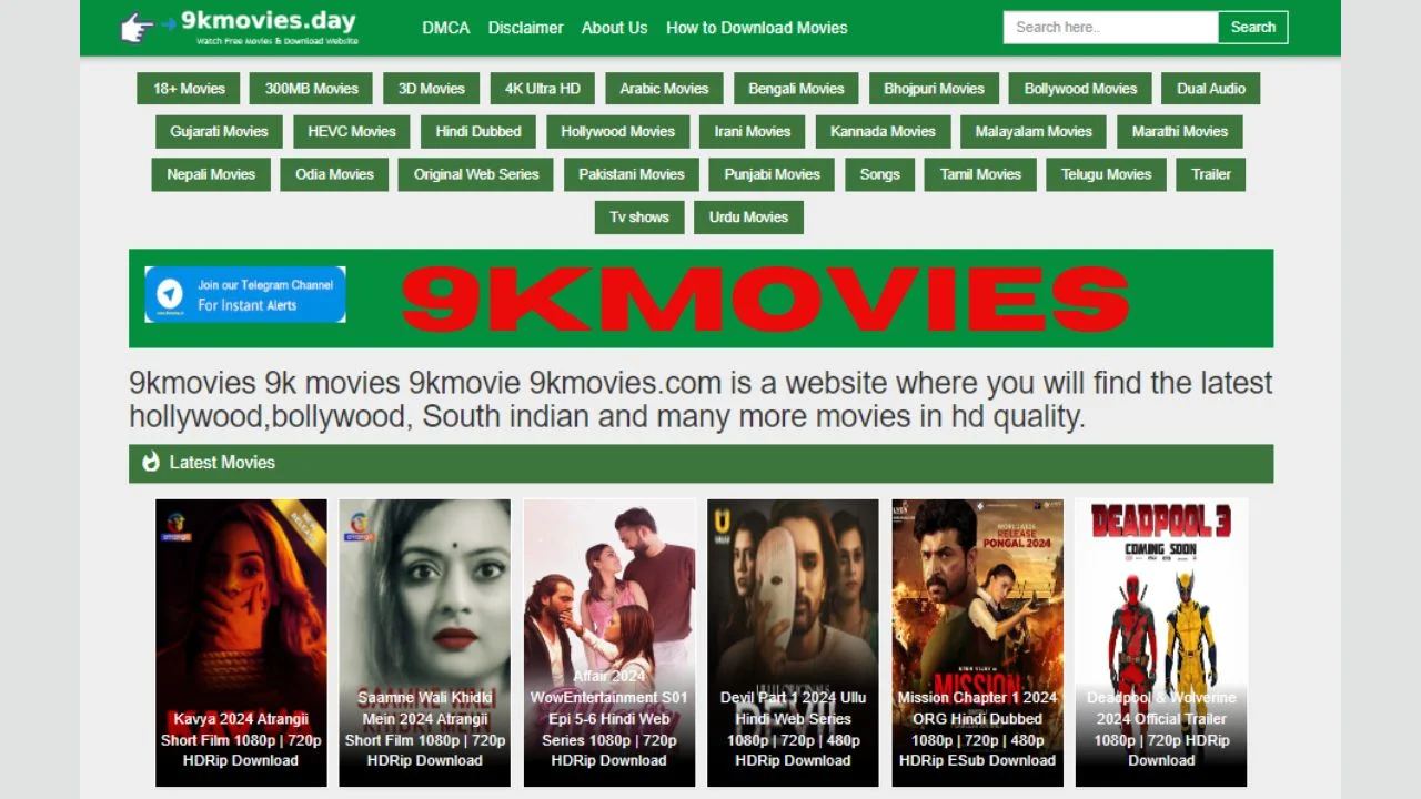 9kMovies: How Pirated Movie Websites Jeopardize Your Online Safety”